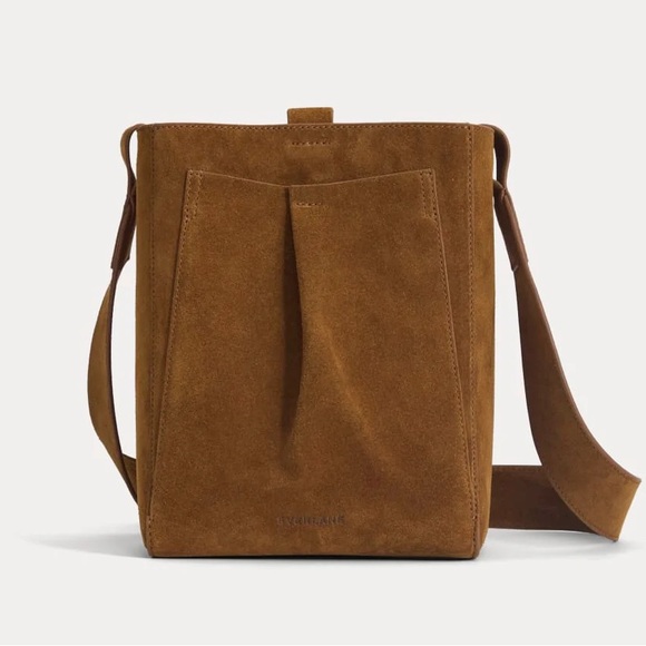 Everlane THE MINI STUDIO BAG Russet Suede NWT - Picture 5 of 7